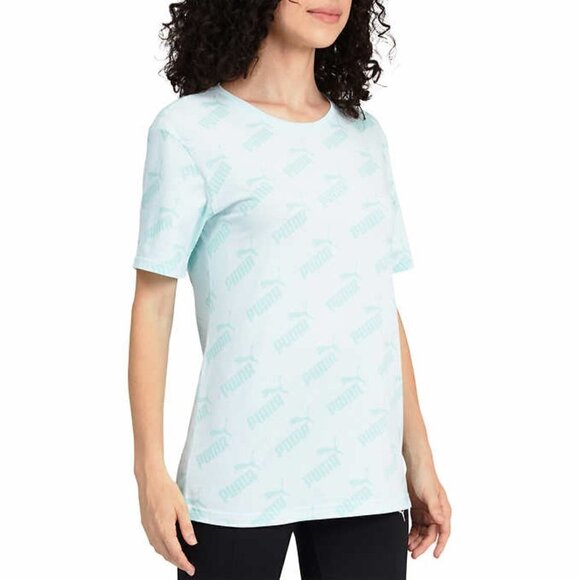 *2/$25* Puma Women's Short Sleeve Tee Logo Print L XL NWT - Picture 2 of 5